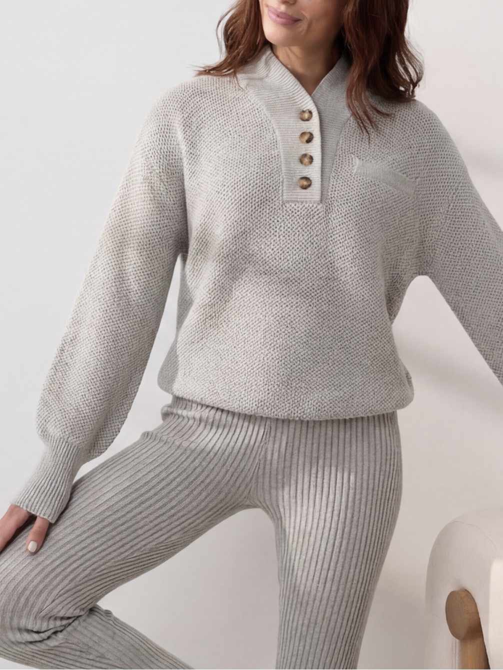 Lunya Cottonsilk Pocket Henley $228 Retail
